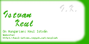istvan keul business card